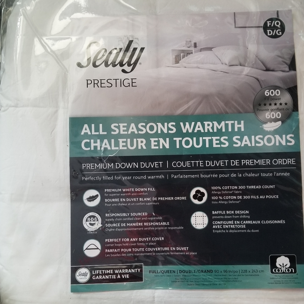 Sealy prestige duvet